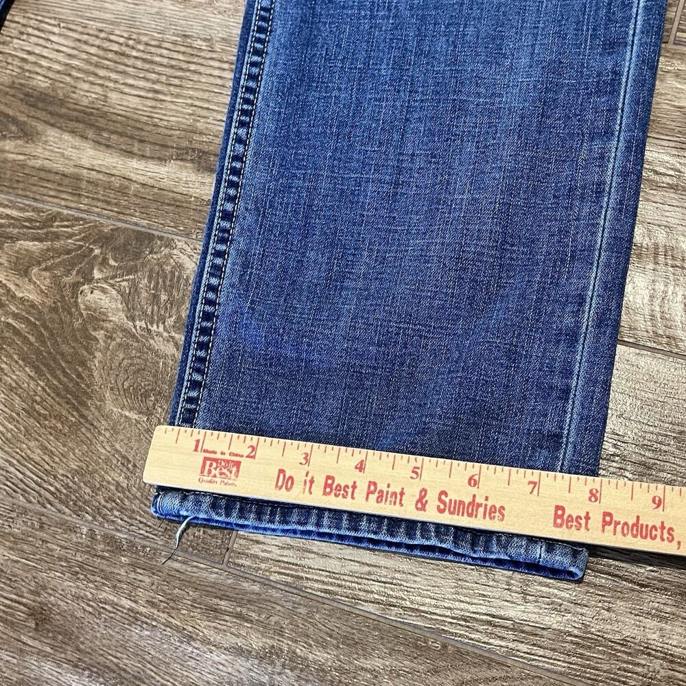 Hudson Jeans Men's Size 34 Blue Denim Byron Straight Leg Distressed 5-Pockets - Picture 14 of 14
